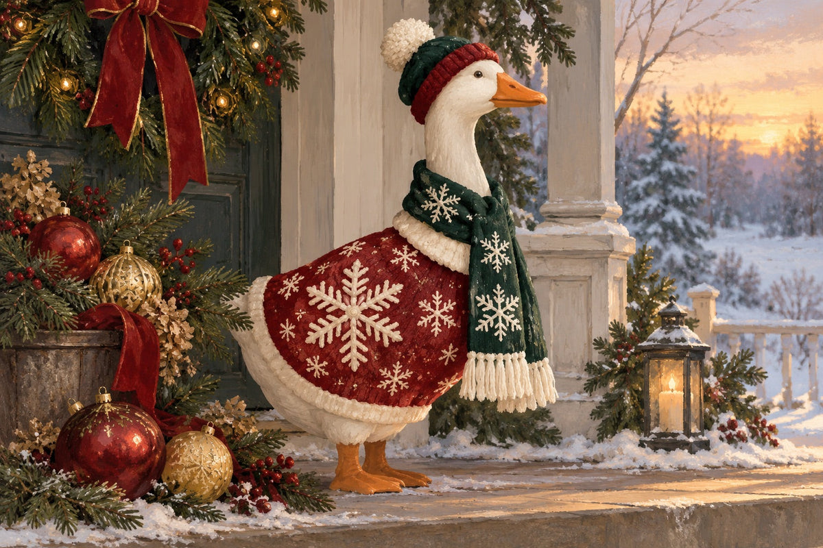 Editorial illustration for From Christmas to January: Refresh Your Goose Display