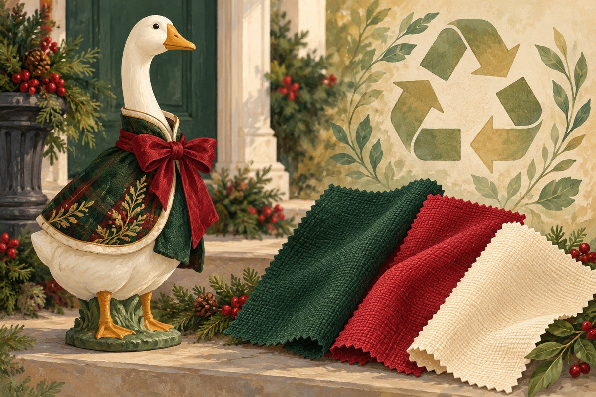 Editorial illustration for Recycled Polyester in Porch Goose Clothing: What It Means