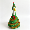 Christmas Tree Themed Goose Outfit for 23‑Inch Lawn Goose Statue, Novelty Holiday Figurine Costume with Tinsel & Pom‑Pom Accents, Indoor Outdoor Display Outfit, Goose Statue NOT Included