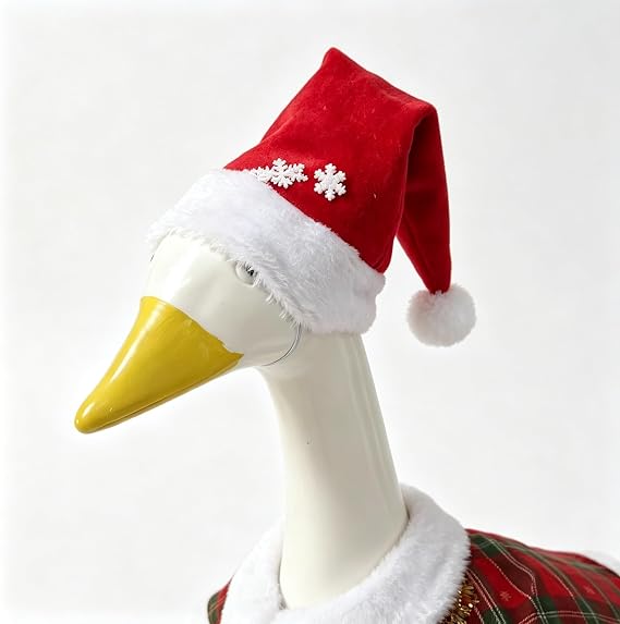 SkeleGoose Christmas Porch Goose Outfit 23 Inch Costume The Santa Clause Tree Dress House Holiday Themed Decor Onesie【Not Include Goose Statue】