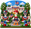 Patriotic White House Goose Felt DIY Scene Kit for 7-Inch Display — DIY design reference; goose inclusion depends on selected package.
