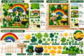 St. Patrick's Day Felt DIY Picture Kit — Design B — DIY design reference; goose inclusion depends on selected package.